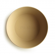 Mushie Dinner Bowls Round Mustard