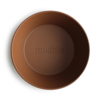 Mushie Dinner Bowls Round Caramel