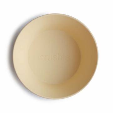 Mushie Dinner Bowls  Round Pale Daffodil
