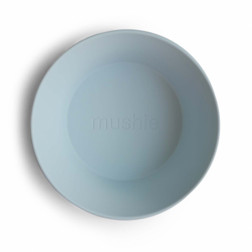 Mushie Dinner Bowls  Round Powder Blue