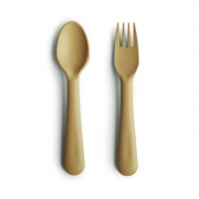 Mushie Fork and Spoon Mustard