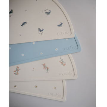 Mushie Silicone Placemat White Daisy