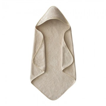 Mushie Baby Hooded Towel Fog