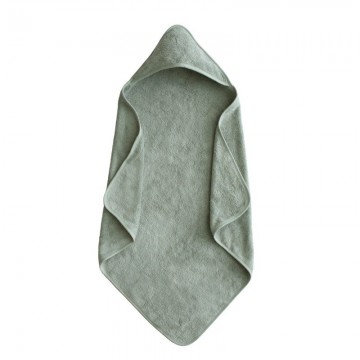 Mushie Baby Hooded Towel - Moss