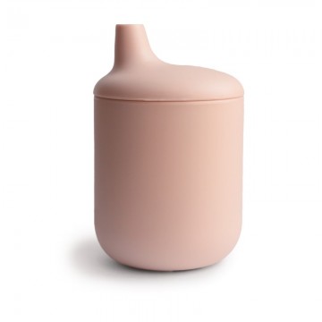 Mushie Silicone Sippy Cup Blush